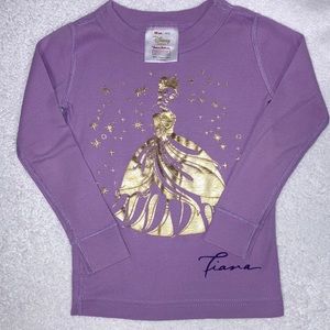 Hanna Andersson Disney princess tiana lavender long sleeve organic cotton size 3